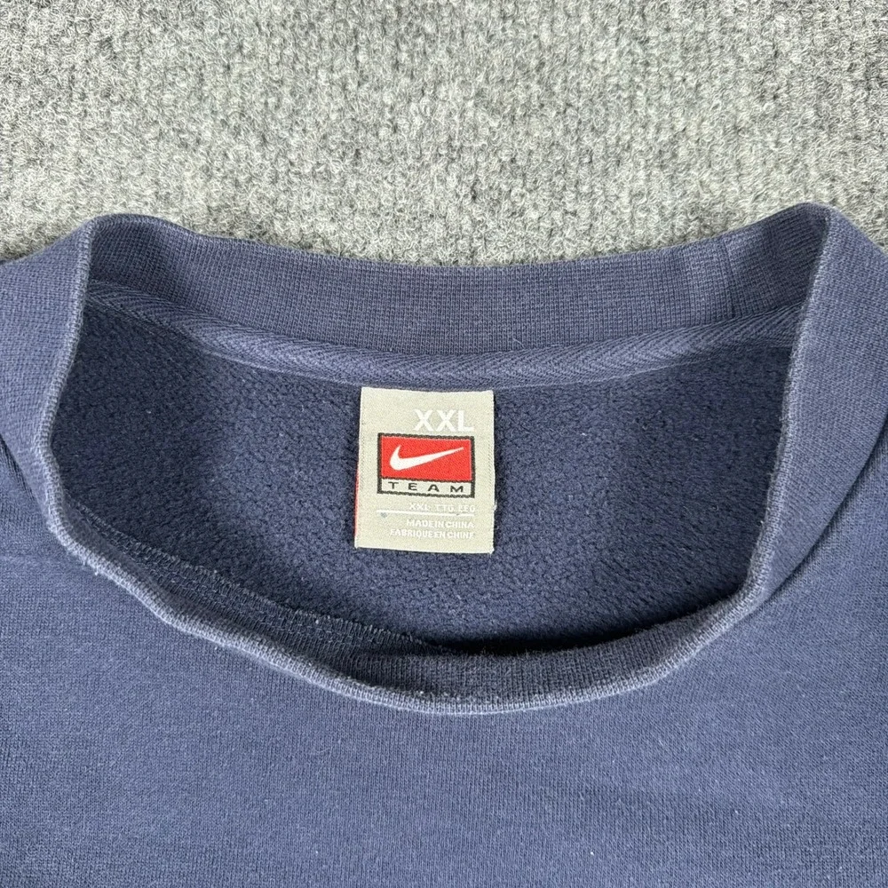 Nike‎ Team Sweatshirt Mens XXL Navy Blue Monona Grove Football Crewneck